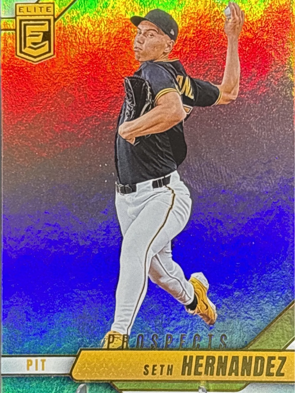 Panini Elite Seth Hernandez Baseball Card Holo Prizm